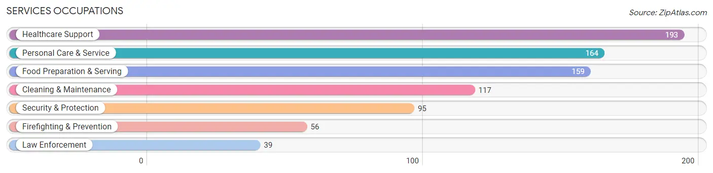 Services Occupations in Zip Code 78063