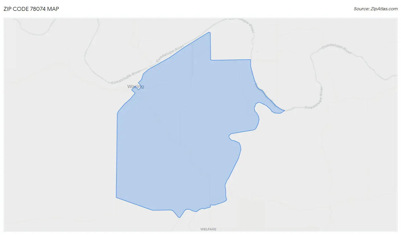 Zip Code 78074 Map