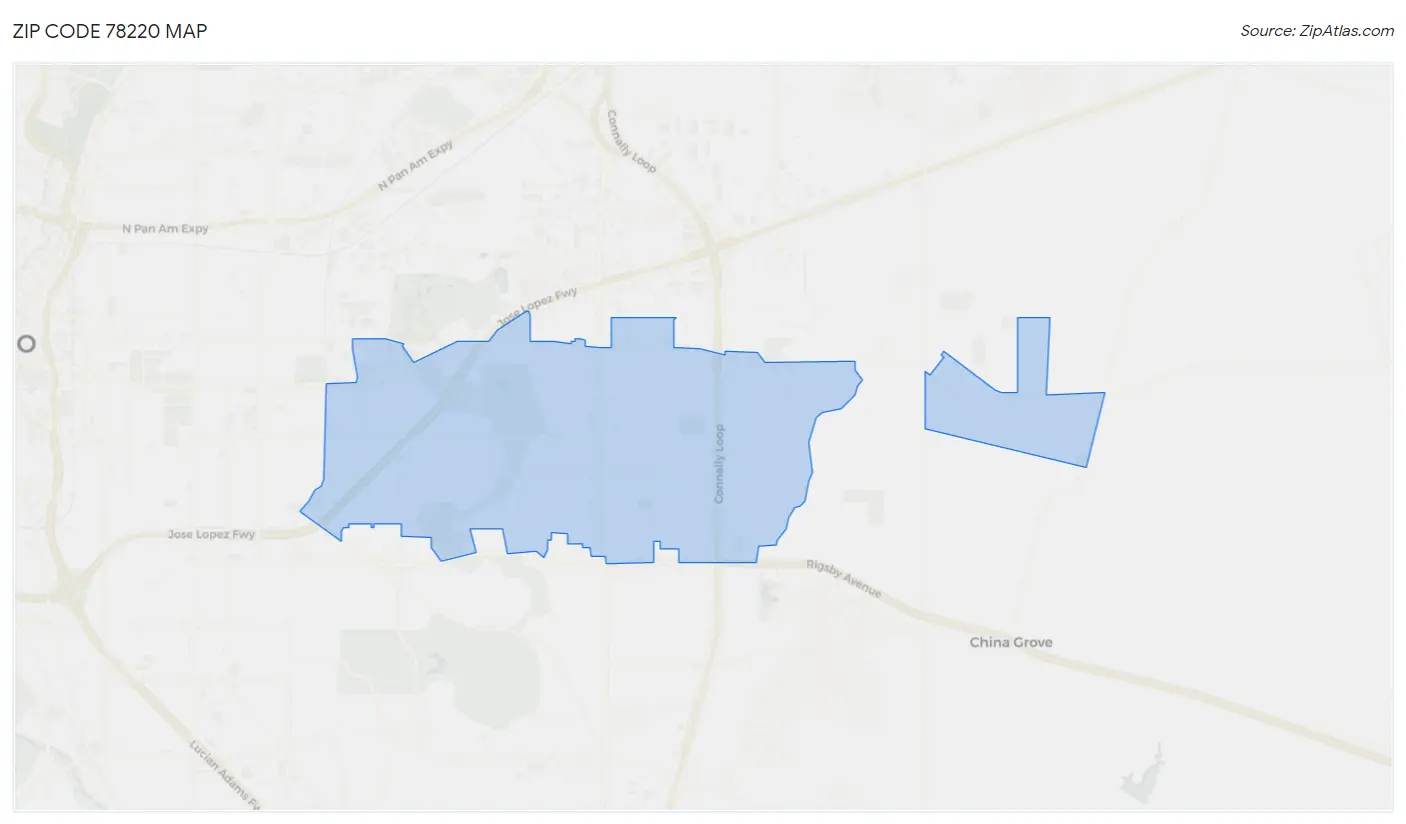 Zip Code 78220 Map