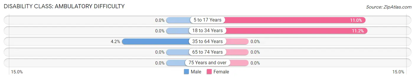 Disability in Zip Code 78236: <span>Ambulatory Difficulty</span>