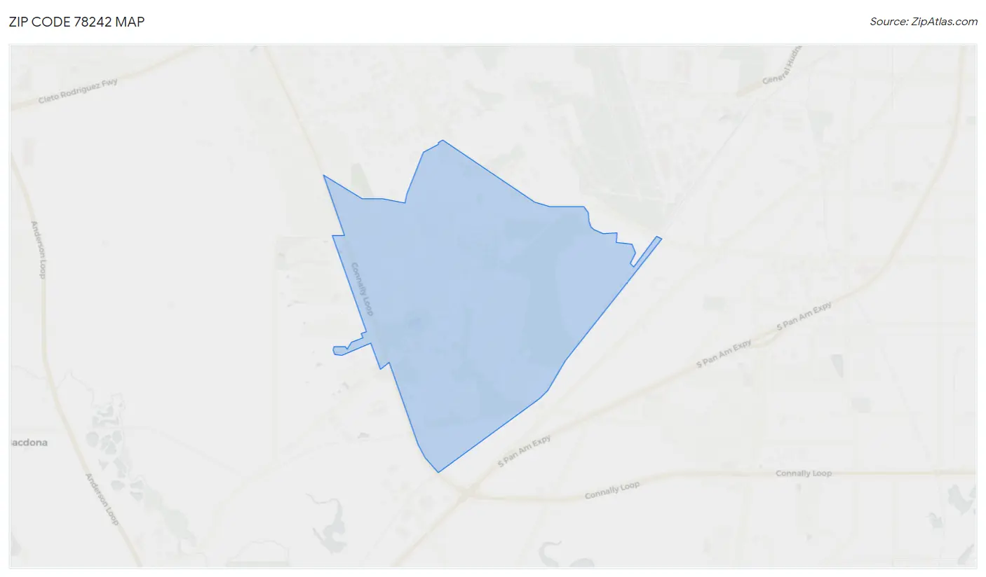 Zip Code 78242 Map