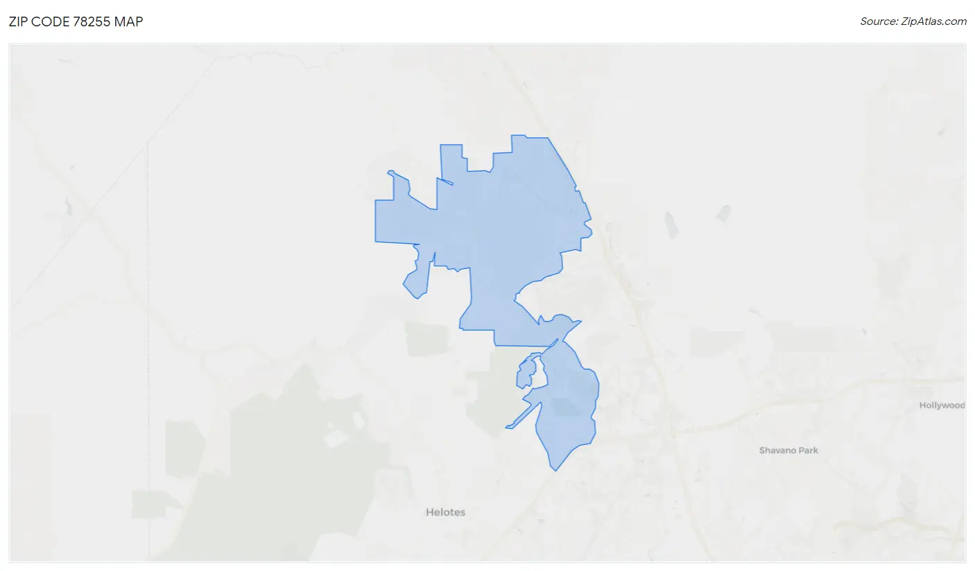 Zip Code 78255 Map