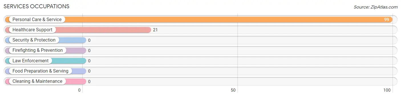 Services Occupations in Zip Code 78351