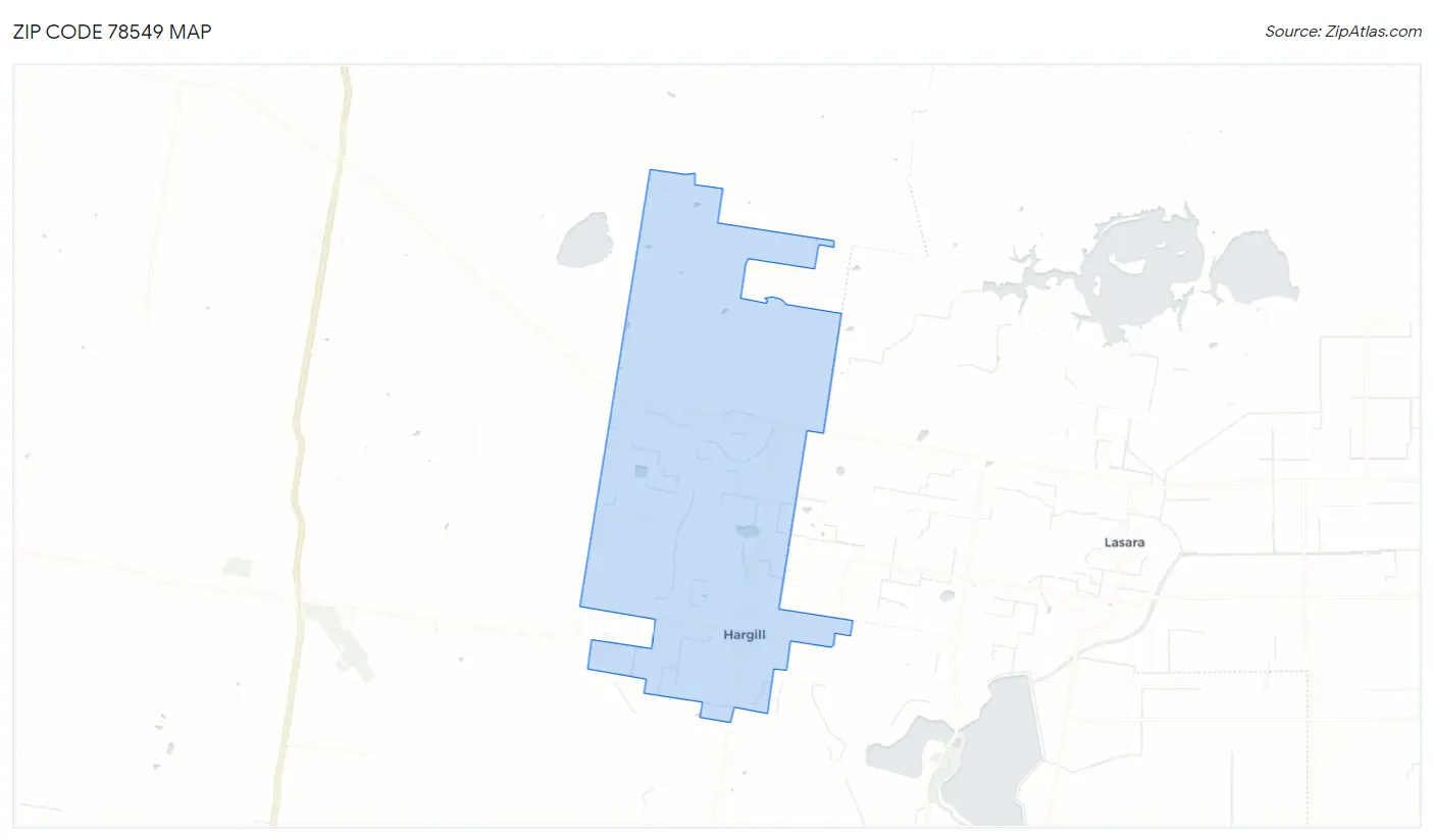 Zip Code 78549 Map