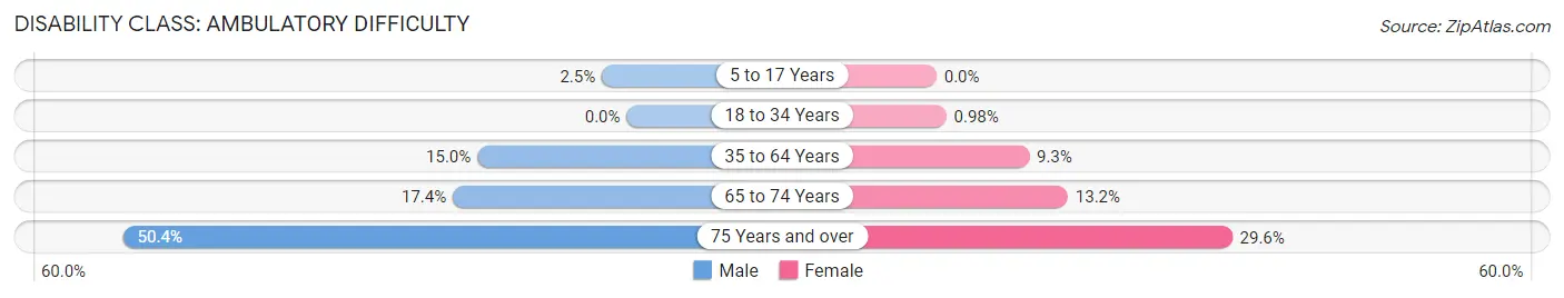 Disability in Zip Code 78580: <span>Ambulatory Difficulty</span>