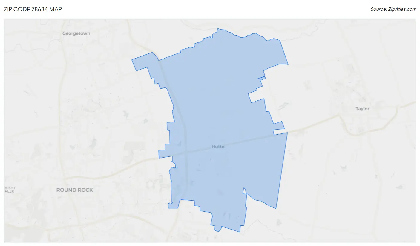 Zip Code 78634 Map