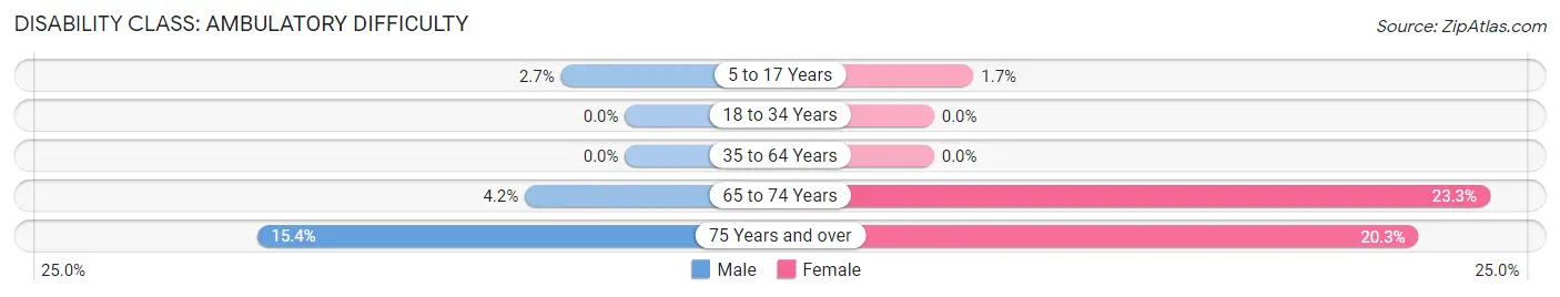 Disability in Zip Code 78732: <span>Ambulatory Difficulty</span>