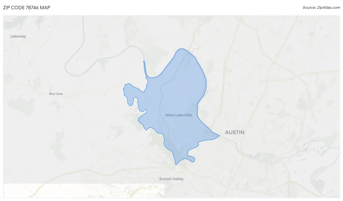 Zip Code 78746 Map