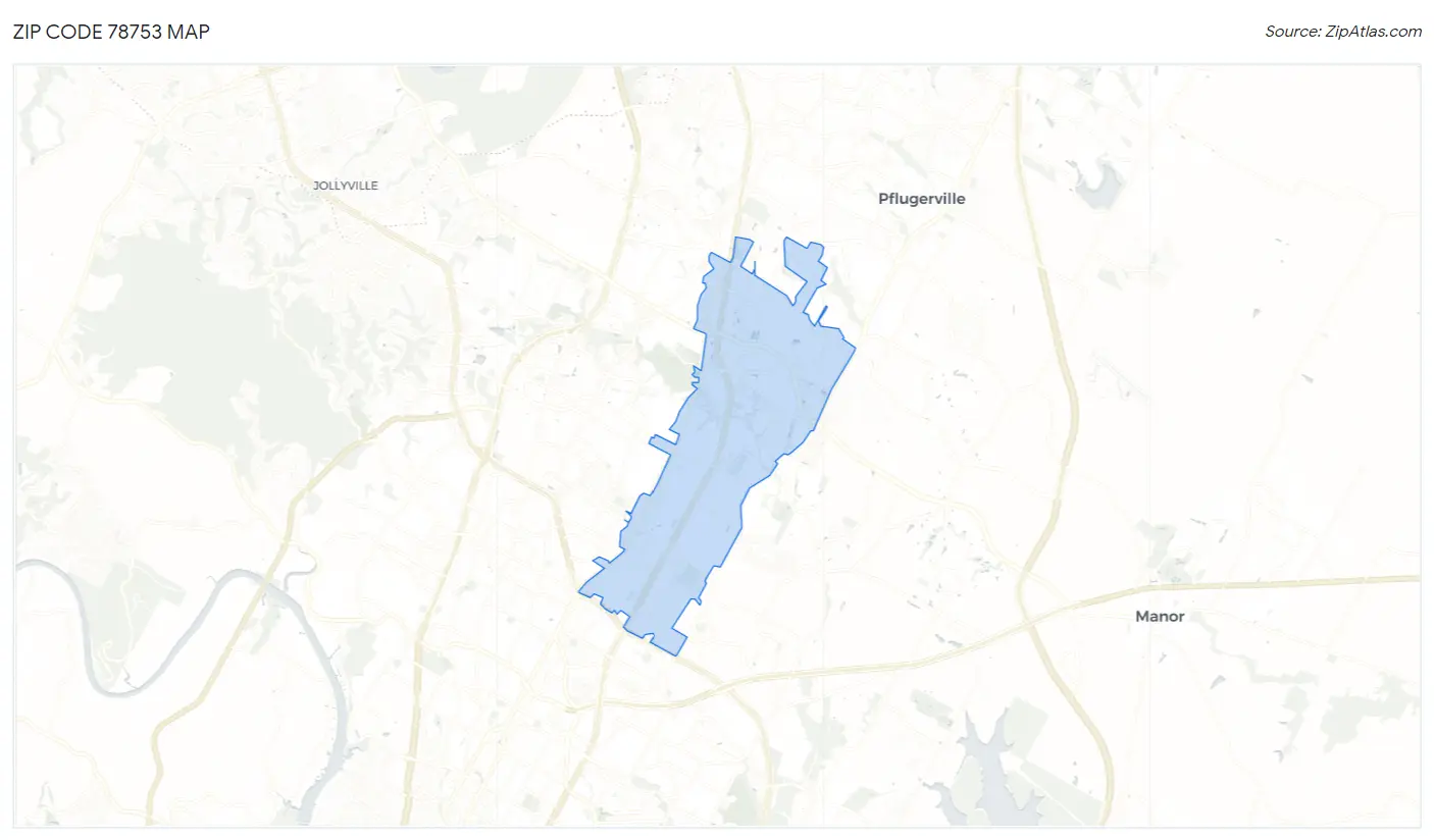 Zip Code 78753 Map