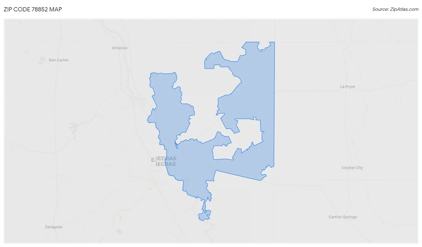 Zip Code 78852 Map