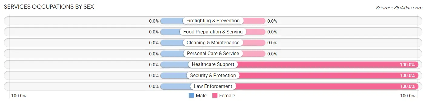 Services Occupations by Sex in Zip Code 78872