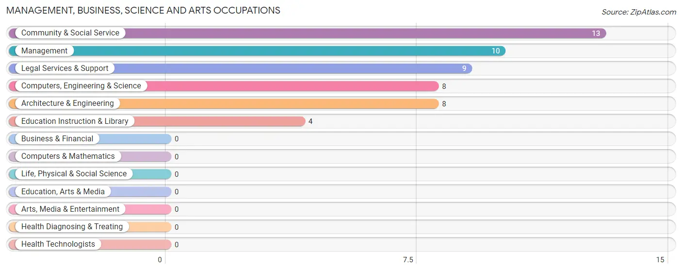 Management, Business, Science and Arts Occupations in Zip Code 78885