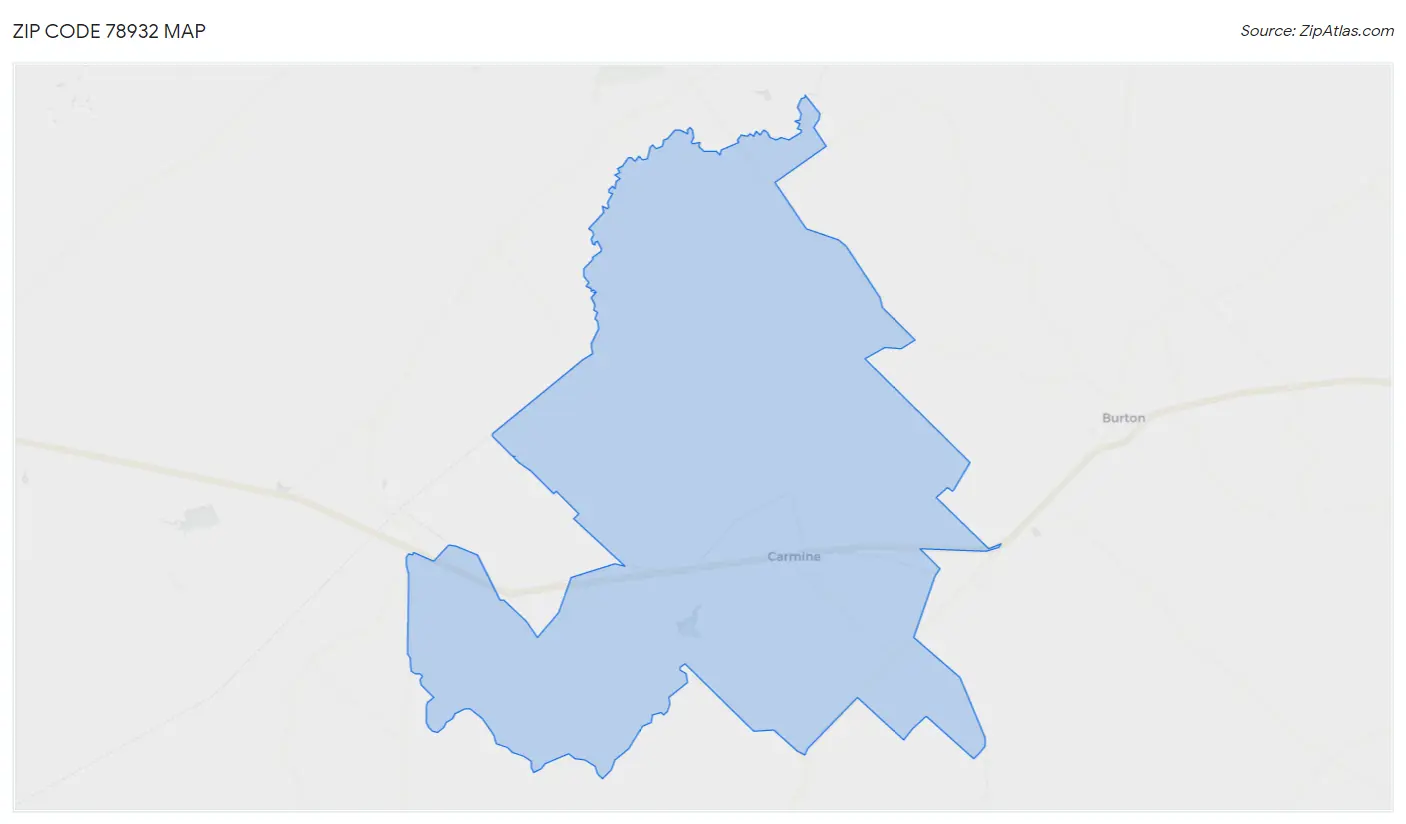 Zip Code 78932 Map