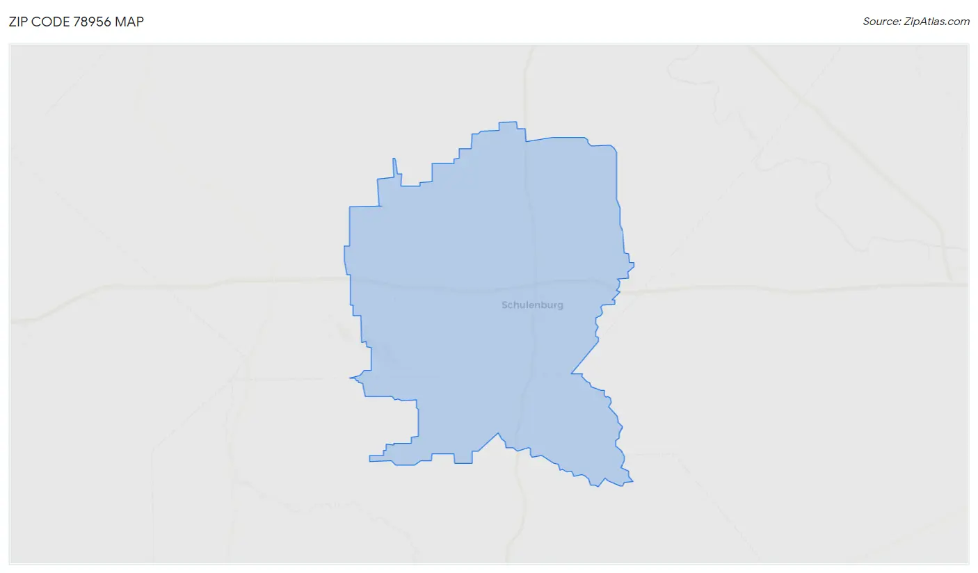 Zip Code 78956 Map