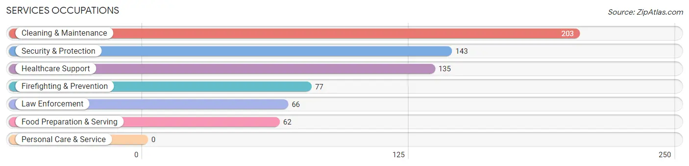 Services Occupations in Zip Code 79027