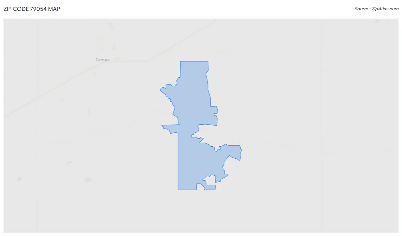 Zip Code 79054 Map