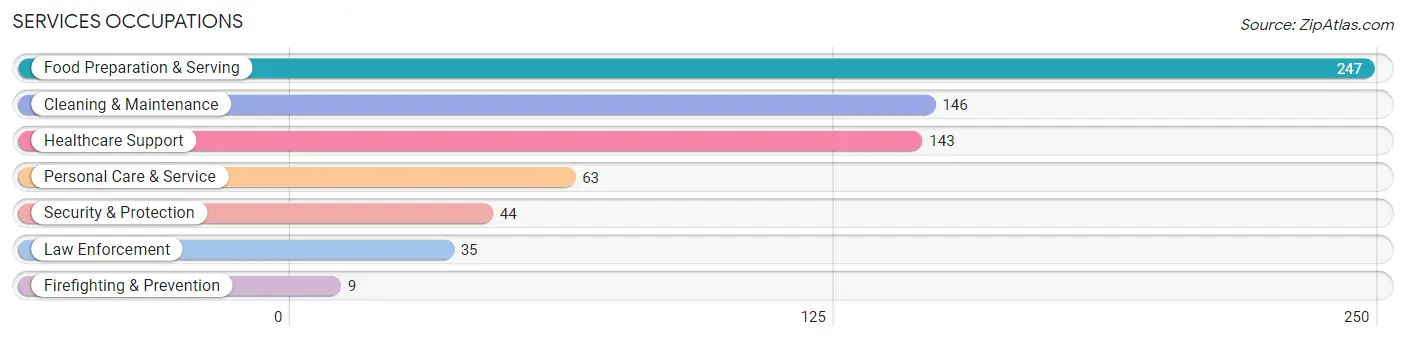 Services Occupations in Zip Code 79070