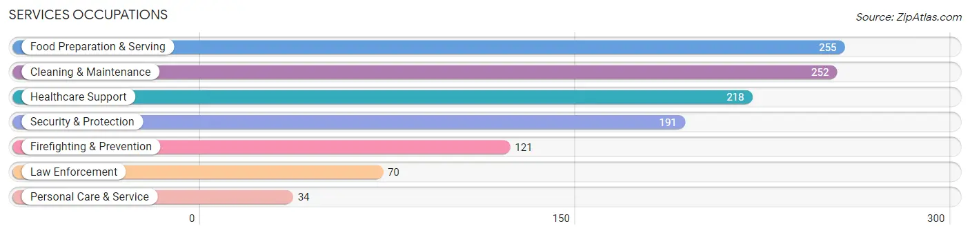 Services Occupations in Zip Code 79108