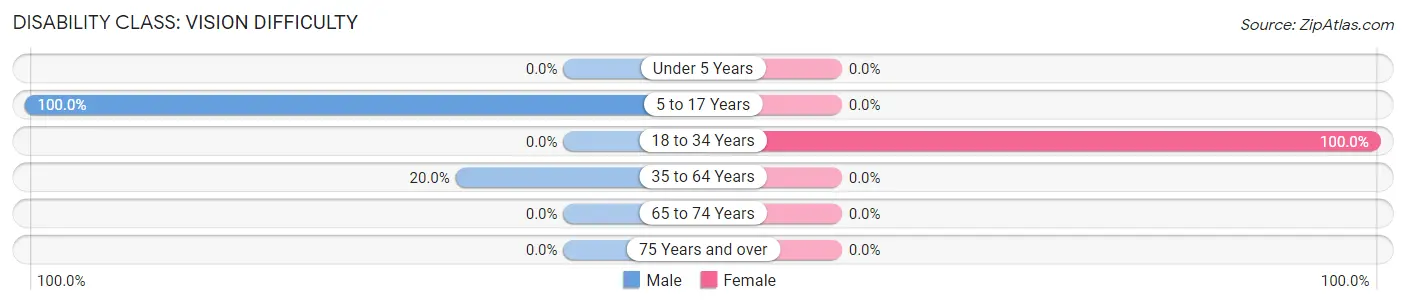 Disability in Zip Code 79326: <span>Vision Difficulty</span>