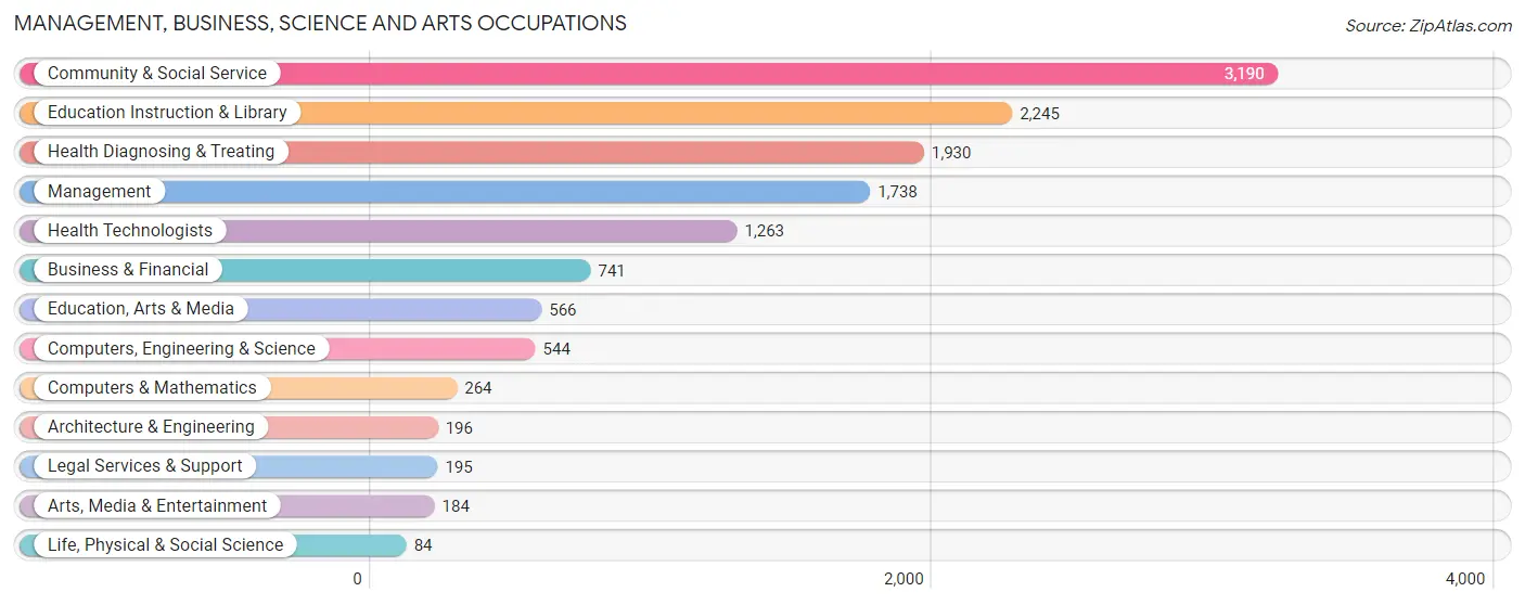 Management, Business, Science and Arts Occupations in Zip Code 79416