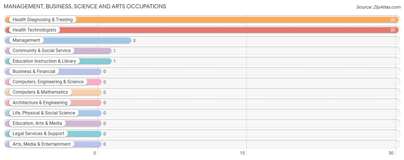 Management, Business, Science and Arts Occupations in Zip Code 79505