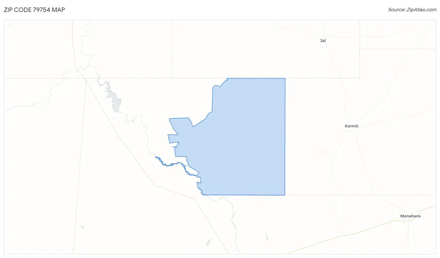 Zip Code 79754 Map