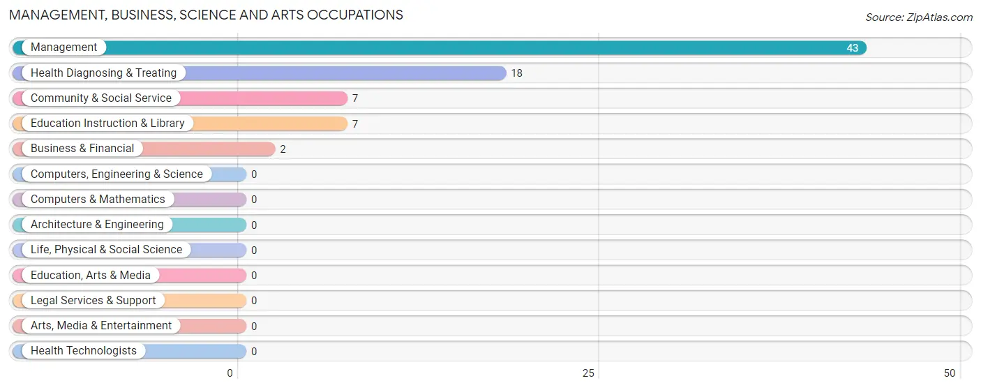 Management, Business, Science and Arts Occupations in Zip Code 79788