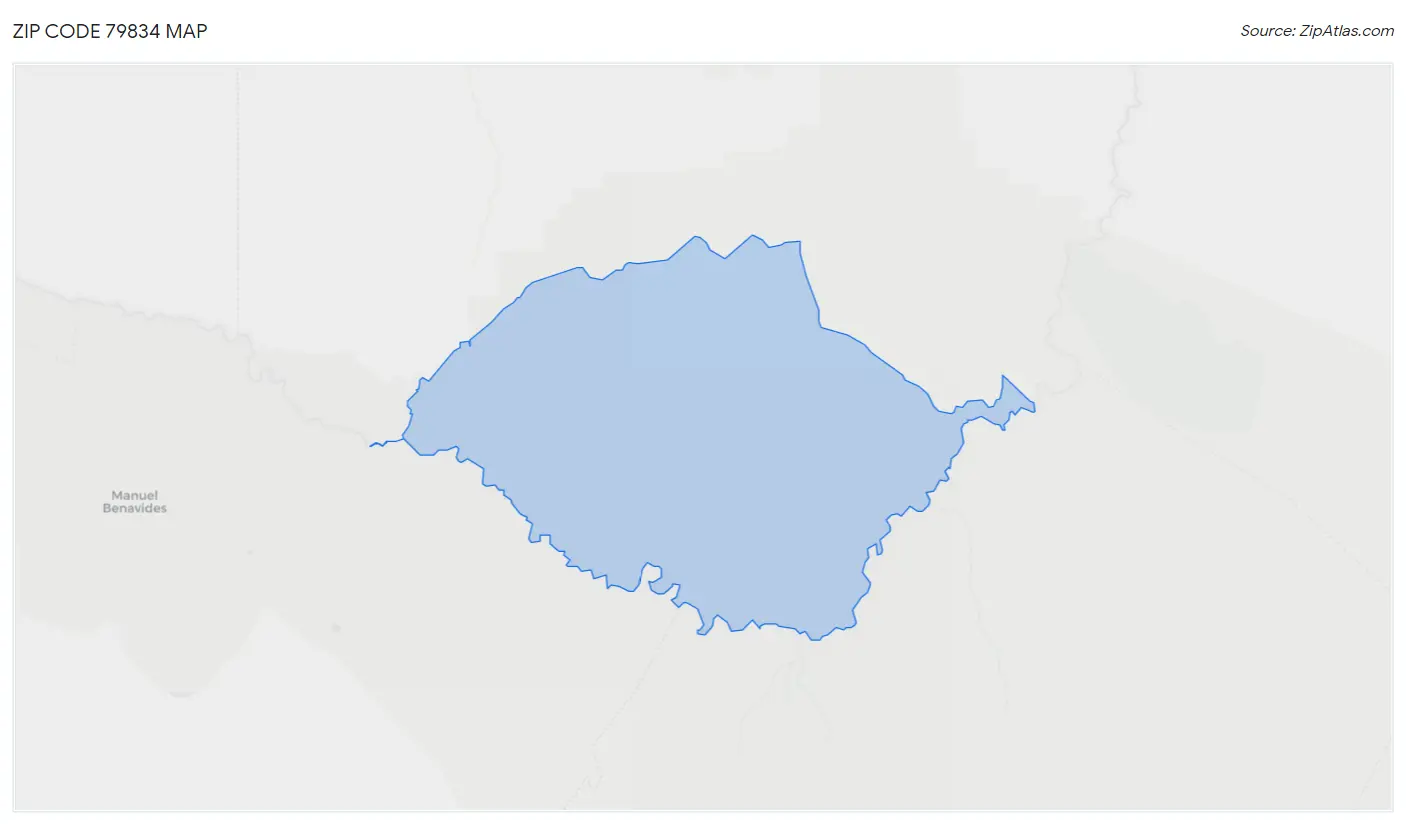 Zip Code 79834 Map