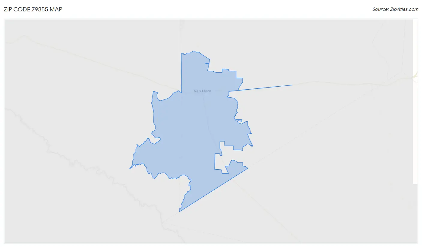 Zip Code 79855 Map