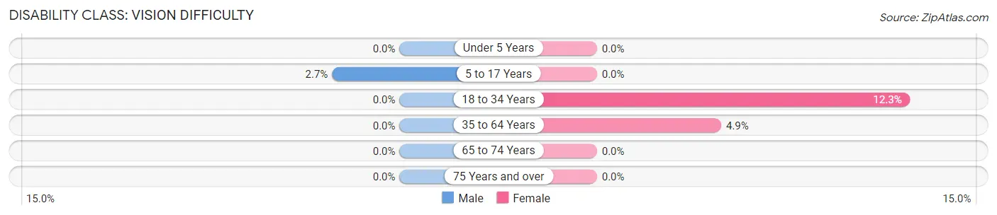 Disability in Zip Code 79908: <span>Vision Difficulty</span>