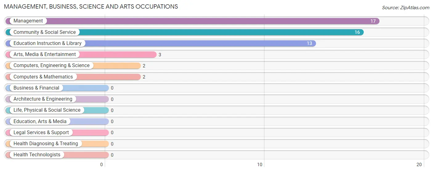 Management, Business, Science and Arts Occupations in Zip Code 80101