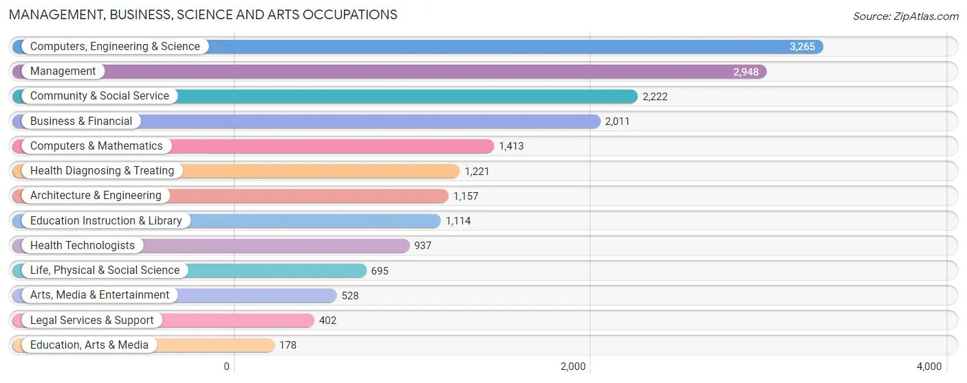 Management, Business, Science and Arts Occupations in Zip Code 80228