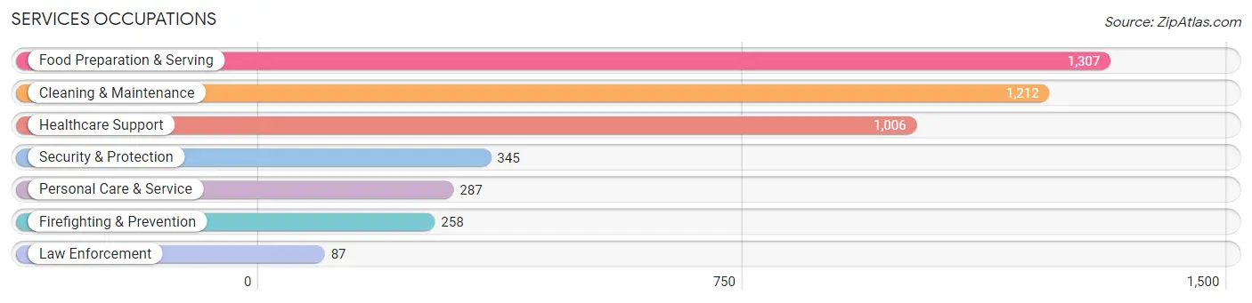 Services Occupations in Zip Code 80260