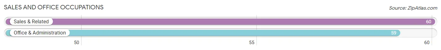 Sales and Office Occupations in Zip Code 80420