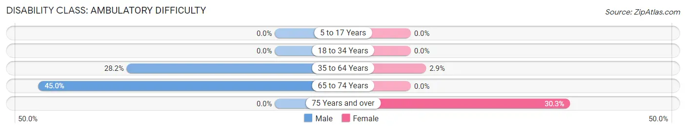 Disability in Zip Code 80449: <span>Ambulatory Difficulty</span>