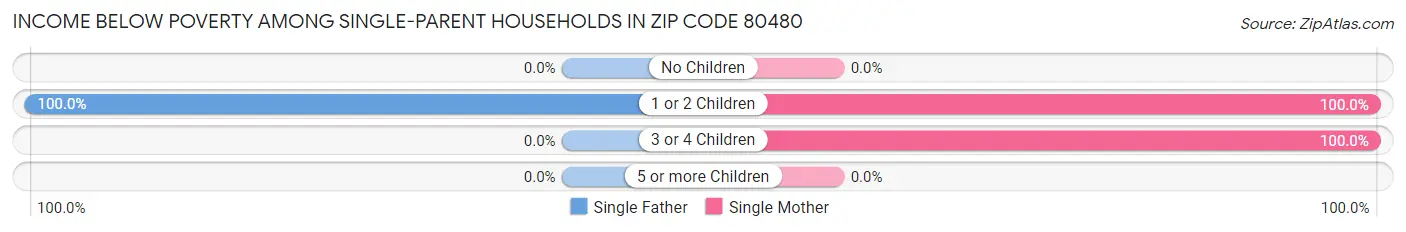 Income Below Poverty Among Single-Parent Households in Zip Code 80480
