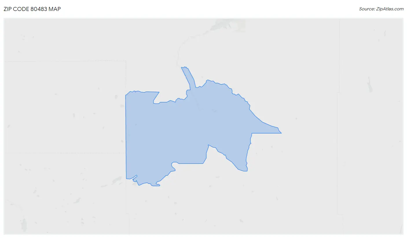 Zip Code 80483 Map