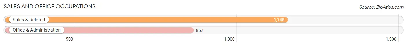 Sales and Office Occupations in Zip Code 80487