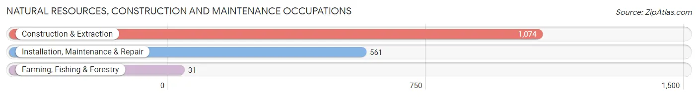 Natural Resources, Construction and Maintenance Occupations in Zip Code 80550