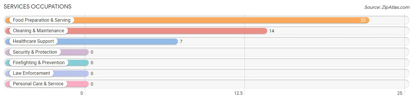 Services Occupations in Zip Code 80833