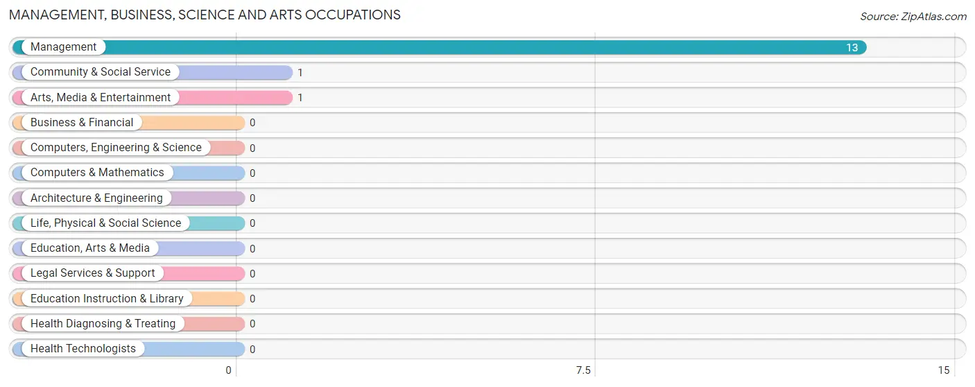 Management, Business, Science and Arts Occupations in Zip Code 80862