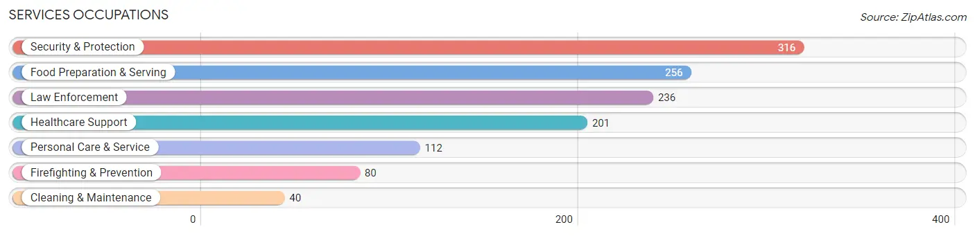 Services Occupations in Zip Code 80924