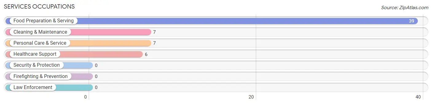 Services Occupations in Zip Code 81041