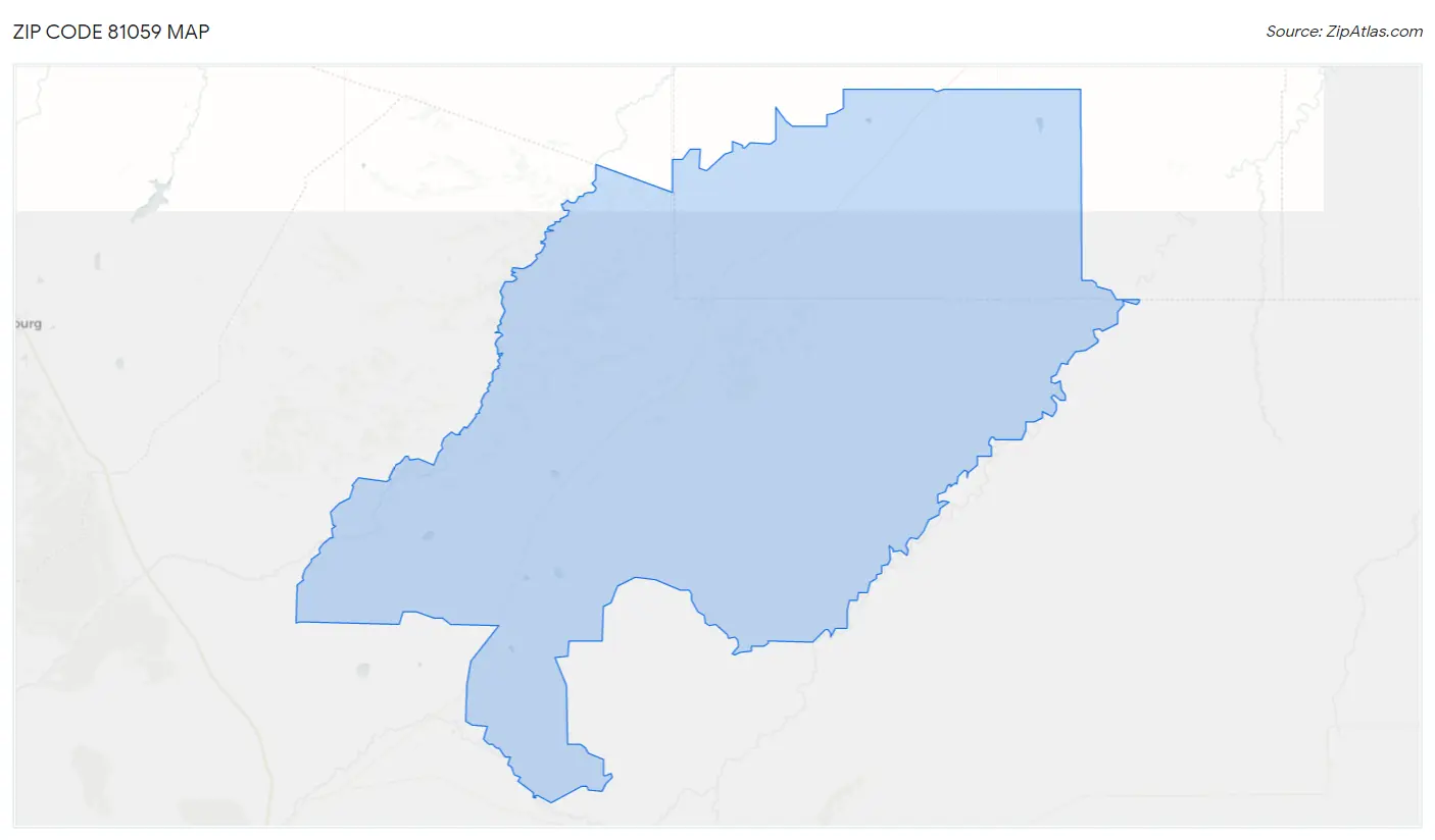 Zip Code 81059 Map