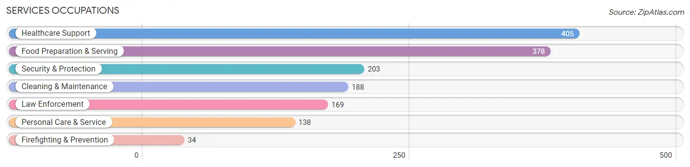 Services Occupations in Zip Code 81082