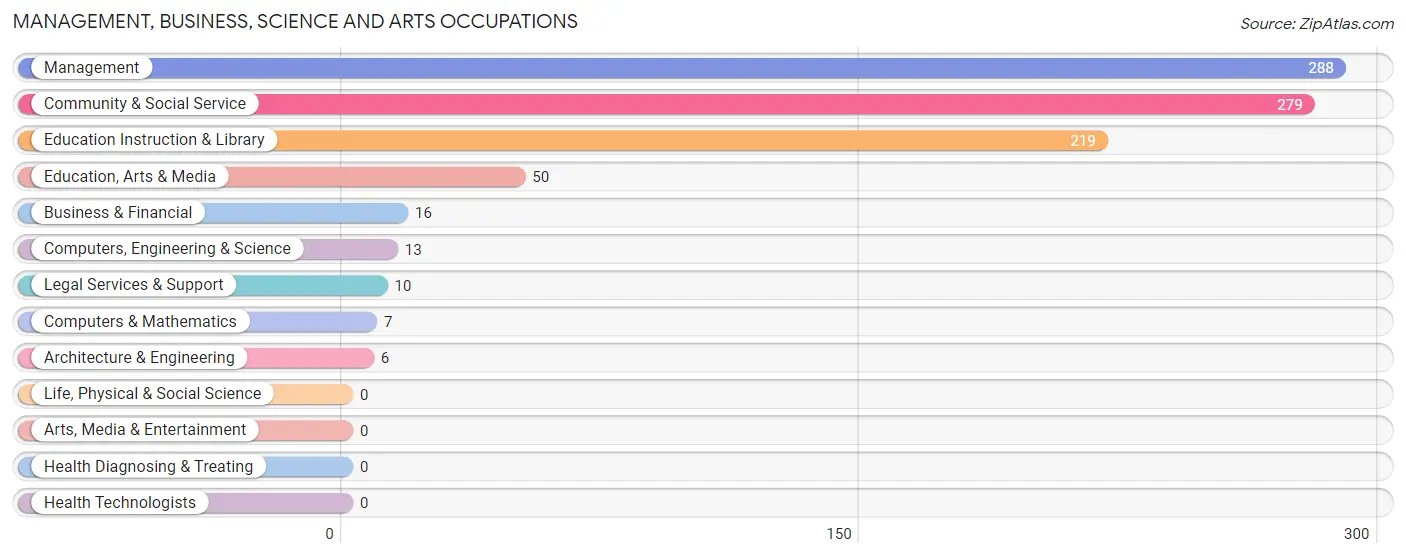 Management, Business, Science and Arts Occupations in Zip Code 81125