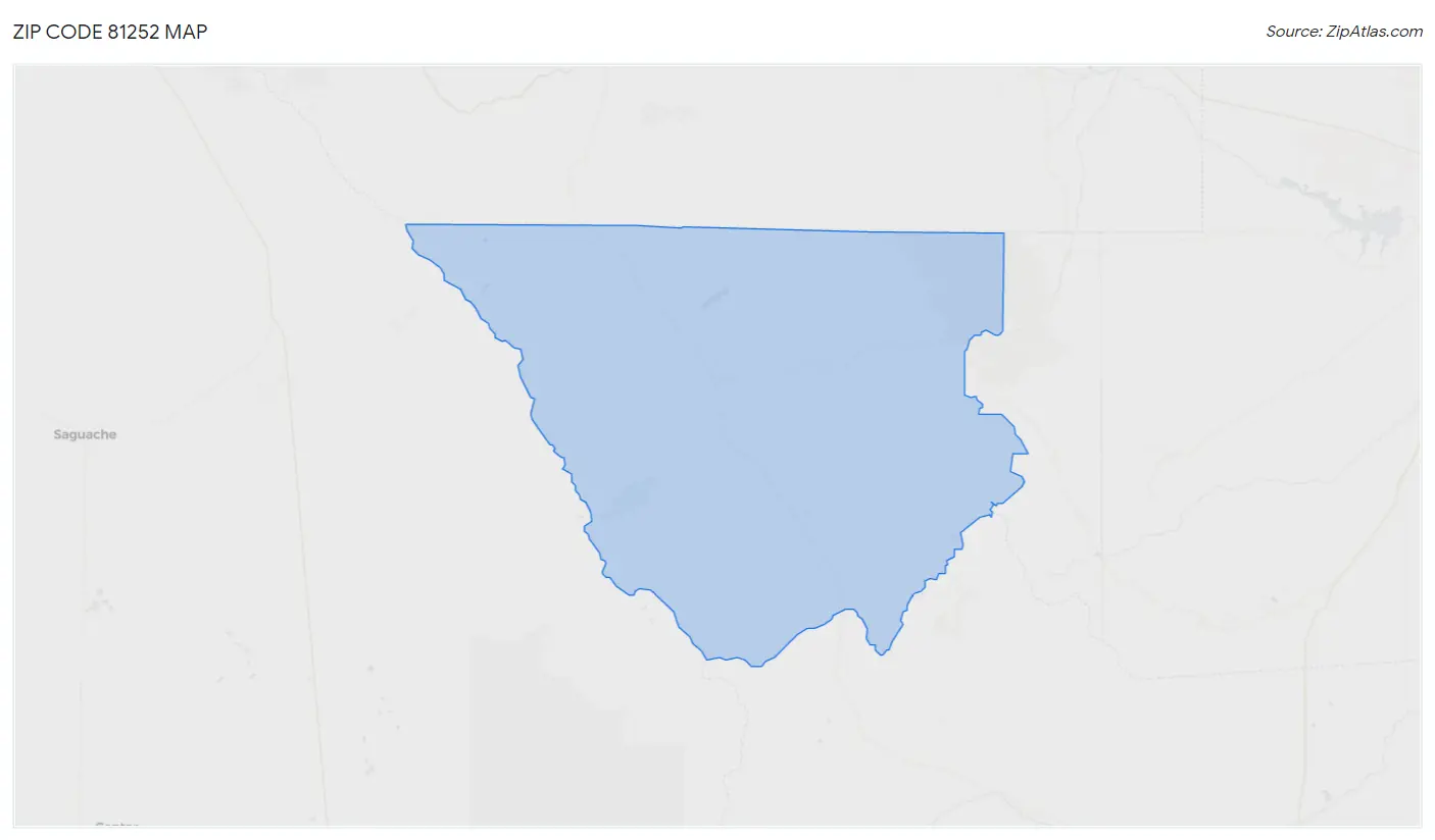 Zip Code 81252 Map