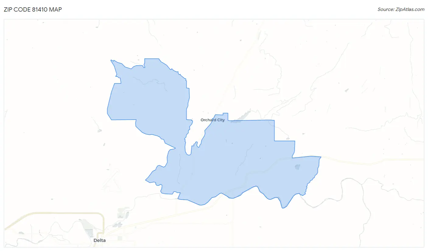 Zip Code 81410 Map