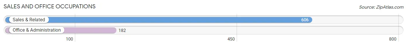 Sales and Office Occupations in Zip Code 81435