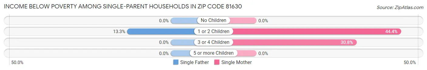 Income Below Poverty Among Single-Parent Households in Zip Code 81630